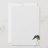 Klassieke Super Sample Plant Pot Graduation Party Kaart (Achterkant)