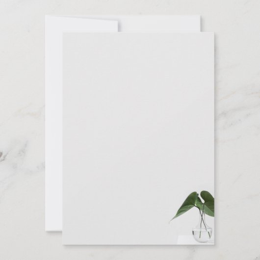 Klassieke Super Sample Plant Pot Graduation Party Kaart (Achterkant)