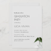 Klassieke Super Sample Plant Pot Graduation Party Kaart (Voorkant / Achterkant)