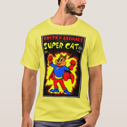 Klassieke SuperCat T-Shirt uit 1950 (Voorkant)