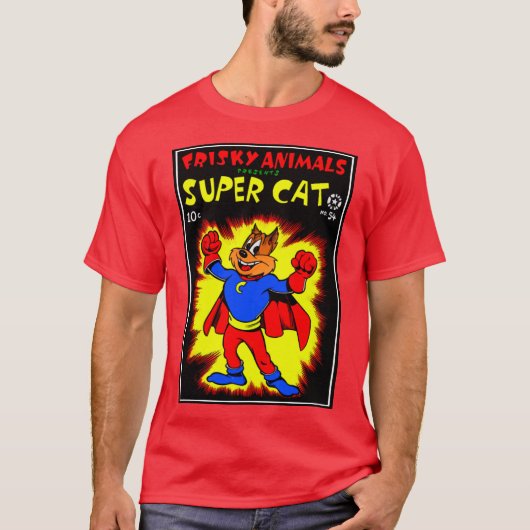 Klassieke SuperCat T-Shirt uit 1950 (Voorkant)
