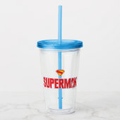 Klassieke Superman Bold Logo Acryl Drinkbeker (Voorkant)