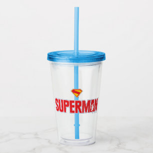 Klassieke Superman Bold Logo Acryl Drinkbeker