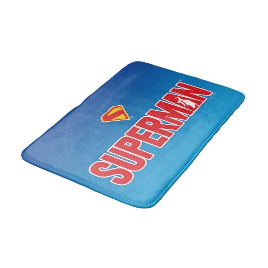 Klassieke Superman Bold Logo Badmat (Gekanteld)