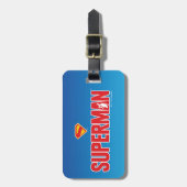 Klassieke Superman Bold Logo Bagagelabel (Voorkant verticaal)