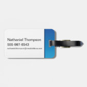 Klassieke Superman Bold Logo Bagagelabel (Achterkant horizontaal)