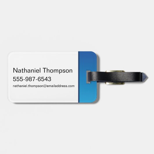 Klassieke Superman Bold Logo Bagagelabel (Achterkant horizontaal)