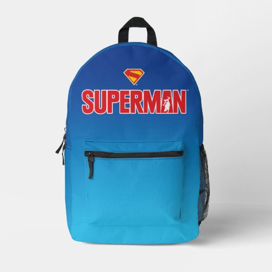 Klassieke Superman Bold Logo Bedrukte Rugzak (Voorkant)