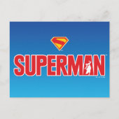 Klassieke Superman Bold Logo Briefkaart (Voorkant)