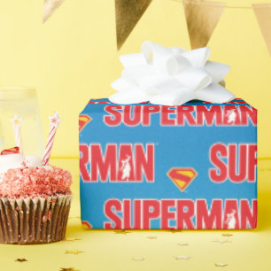 Klassieke Superman Bold Logo Cadeaupapier
