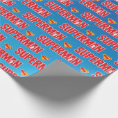Klassieke Superman Bold Logo Cadeaupapier (Hoek)