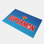 Klassieke Superman Bold Logo Deurmat (Schuin)