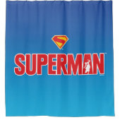 Klassieke Superman Bold Logo Douchegordijn (Voorkant)