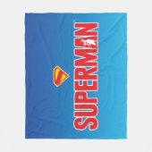 Klassieke Superman Bold Logo Fleece Deken (Voorkant)