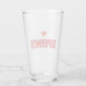Klassieke Superman Bold Logo Glas (Achterkant)