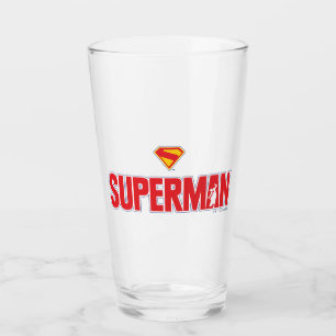 Klassieke Superman Bold Logo Glas