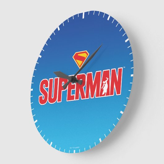 Klassieke Superman Bold Logo Grote Klok (Hoek)