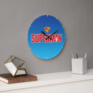 Klassieke Superman Bold Logo Grote Klok