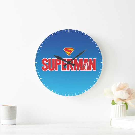 Klassieke Superman Bold Logo Grote Klok (Huis)