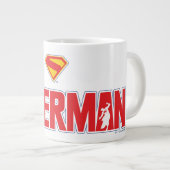 Klassieke Superman Bold Logo Grote Koffiekop (Voorkant rechts)