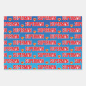 Klassieke Superman Bold Logo Inpakpapier Vel (Voorkant)