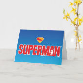 Klassieke Superman Bold Logo Kaart (Gele Bloem)