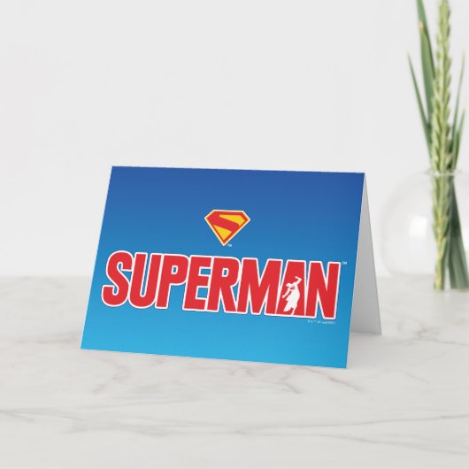 Klassieke Superman Bold Logo Kaart (Voorkant)