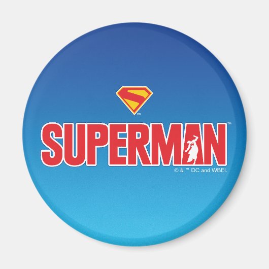 Klassieke Superman Bold Logo Magneet (Voorkant)