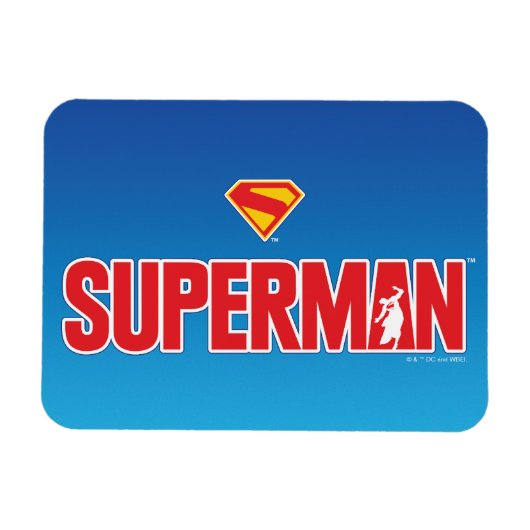 Klassieke Superman Bold Logo Magneet (Horizontaal)