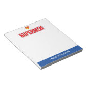 Klassieke Superman Bold Logo Notitieblok (Schuin)