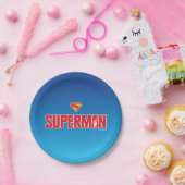 Klassieke Superman Bold Logo Papieren Bordje (Feest)