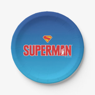 Klassieke Superman Bold Logo Papieren Bordje
