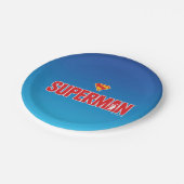 Klassieke Superman Bold Logo Papieren Bordje (Gekanteld)