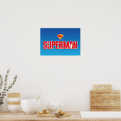 Klassieke Superman Bold Logo Poster (Keuken)