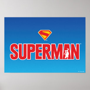Klassieke Superman Bold Logo Poster