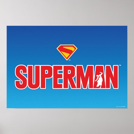 Klassieke Superman Bold Logo Poster (Voorkant)