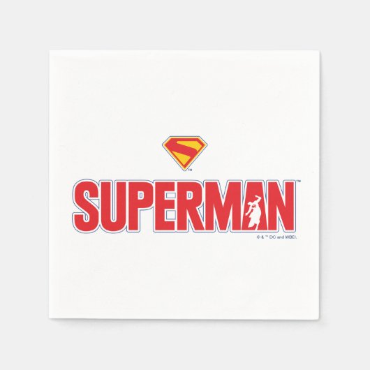Klassieke Superman Bold Logo Servet (Voorkant)