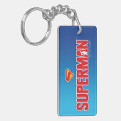 Klassieke Superman Bold Logo Sleutelhanger (Voorkant Links)