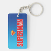 Klassieke Superman Bold Logo Sleutelhanger (achterkant)