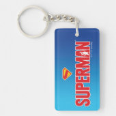 Klassieke Superman Bold Logo Sleutelhanger (Voorkant)