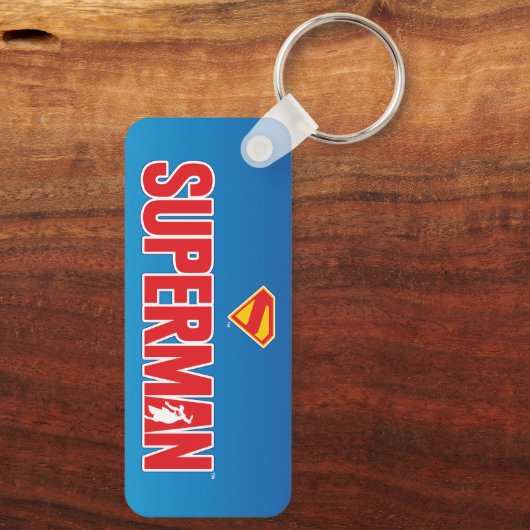 Klassieke Superman Bold Logo Sleutelhanger (Achterkant)