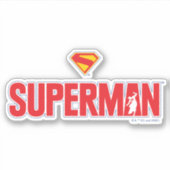 Klassieke Superman Bold Logo Sticker (Voorkant)