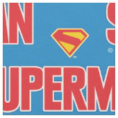 Klassieke Superman Bold Logo Stof (Close Up)