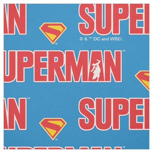 Klassieke Superman Bold Logo Stof (Swatch)
