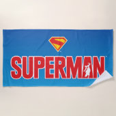 Klassieke Superman Bold Logo Strandlaken (Voorkant)
