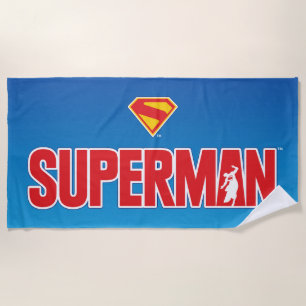 Klassieke Superman Bold Logo Strandlaken