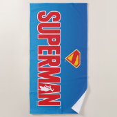Klassieke Superman Bold Logo Strandlaken (Voorkant)