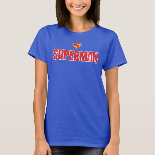 Klassieke Superman Bold Logo T-shirt (Voorkant)