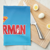 Klassieke Superman Bold Logo Theedoek (Quarter Fold)