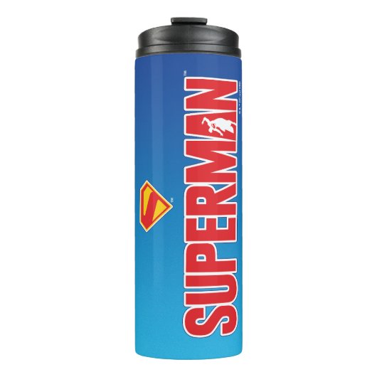 Klassieke Superman Bold Logo Thermosbeker (Voorkant)